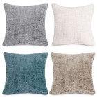 Throw Pillow Covers Set Of 2 Or 1 18x18inch Linen Check Decorative Pillow Covers