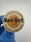 Vtg  Hard Rock Cafe - No Drugs Or Nuclear Weapons Allowed Inside Button Pin