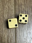 Vtg 7-up Advert Butterscotch Bakelite Loaded 5 8    Pair Of Dice Always 7 Trick