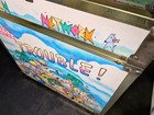Vintage 1989 Beach Network Trunk Here Comes Trouble Footlocker Rat Fink Surf 80s