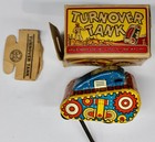 Original Vintage Marx Tin Litho Turnover Tank With Original Box - Working