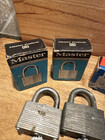 Lot Of 8 Vintage Padlocks Mostly Master Locks All With Keys  some New Old Stock 