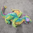 Dragon Plush Large Stuffed Animal Toy Green Pink Purple 33  Melissa   Doug