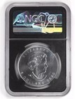 2020-w Canada  5 Burnished Silver Maple Leaf 1oz  999 Ngc Ms70
