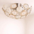 Agate Ceiling Light  Brass Flush Mount Chandelier In 24 Inch Sizes