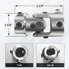 Steering U Joint 1  Dd X 3 4  Dd Single Steering Shaft U Joint Coupler Chrome