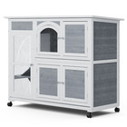 47 5  Wooden Rabbit Chicken Coops House Hutch Cage Small Pet Bunny Poultry House