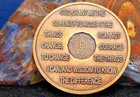 Alcoholics Anonymous Aa 4 Year Bronze Medallion Coin Chip Token Sobriety Sober