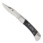 9  Lock Back Manual Open Folding Pocket Knife Black Pakkawood Handle W  Sheath