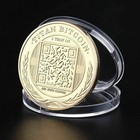 Collection Physical Gold Plated Titan Commemorative Coin Btc Bitcoin Collectible