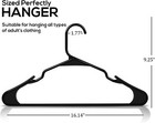 Plastic Hangers Light Weight Space Saving Hangers 30   50 Pack Utopia Home