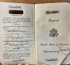 Vintage Us United States Passport 1947 European Stamps Cancelled Obsolete