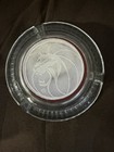 Vintage Mgm Grand Casino Glass Ashtray Red Lion Logo Las Vegas 4 25   