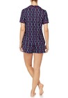 Nautica  size Medium  Rope Print Knit Pajama Top Boxer Shorts 2-piece Sleep Set 