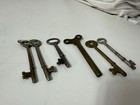Lot Of 6 Antique  Vintage Skeleton Cabinet Keys - 