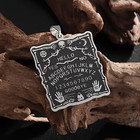 Ouija Board Necklace Jewelry Vintage Silvery Magic Spirits Game Pendant