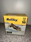 Vintage Holiday Shotgun Shell Box Field Load 16 Gauge Empty Les Kouba Artwork