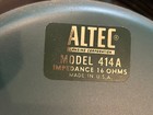 Pair Vintage Altec Lansing 414a 12  Speakers 16 Ohm Vott C Video And Pics
