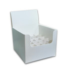 White Lip Balm Counter Display   Box-use Your Own Label-holds 25 Tubes -2 Piece 