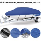14-16ft V-hull Boat Cover Heavy Duty Waterproof Fishing Trailerable Marine Dust