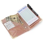 Dgbdpack Server Book - Books For Waitress With Zipper Sparkling Pink 