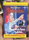 Disney Pinocchio 60th Anniversary Edition Button Pin Movie Promo Walmart Ad
