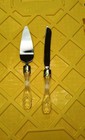 Waterford Crystal Stainless Steel Bridal Cake Knife   Server Set