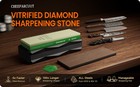 Knife Sharpening Stone Kits  5x Faster Cutting  Pro-400 Grit Dimaond Whetstone