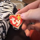 Ty Beanie Babies White Tiger Plush Beanie Baby Heart Tag Vintage 2001 Mpn 04163