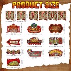 21 Pcs Circus Party Decorations  Creepy Carnival Clown Banner Signs Halloween Ho