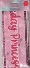 Birthday Princess Party Sash Pink Stars One Size Fits All 3  Years Old