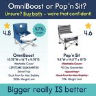 Hiccapop Omniboost Travel Booster Seat With Tray For Baby Folding Portable Chair