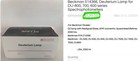 D2 Deuterium Lamp Beckman 514366   Du-800 700  600 Spectrophotometers  rsof 