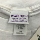 Vintage Wimbledon Shirt Mens Large Single Stitch 90s Tennis Championships New  