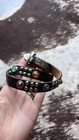 Vtg 50s Jeweled Studded Leather Western Belt 
