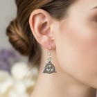 New Solid Sterling Silver Celtic Triquetra Earrings Irish Scottish Trinity Knot
