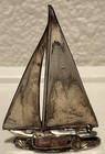 Vtg New Orleans  Louisiana Silver-colored Metal Sailboat Souvenir 2 5   tx 1 75   w