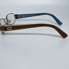Gucci Gg 2869 Yaw Square Brown Gold Blue Eyeglasses Frame 54-15-135 H15490