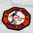 Soccer Club Patch Vintage Long Island Oceanside New York Usa Badge Ny Team 1985