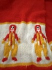 Vintage 1987 Mcdonalds Knit Scarf Winter Fringe 52    Ronald Mcdonald Rare