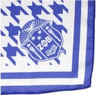 Zeta Phi Beta Sorority Inspired Large Silky Blue And White Women   s Scarf