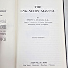Vintage The Engineers  Manual Ralph G  Hudson Wiley Book Hc 2nd Edition Guide