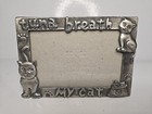 Vintage Metal Kenrich  tuna Breath  My Cat 3 5  X 5  Photo Frame Cat Lover Cats