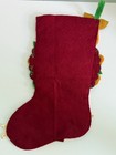 Finished Bucilla Felt Handmade Christmas Stocking 18  Partridge In A Pear Tree