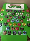 Teenage Mutant Ninja Turtles 40pc Button Set Store Display 1989
