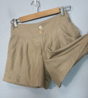 Rope Picnic Women s Tan Shorts Eu 36 Us 6 Pleated Lined High Rise Dress