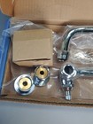 Krowne P Wall Mount Faucet  8  Spout  Silver  12-808l   read - Missing Parts 