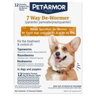 Petarmor 7way De-wormer Tapeworm Roundworm Control Puppies 6 0lbs-25lbs  12 Ct