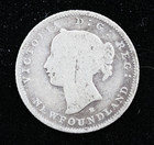 1876 H Newfoundland Five Cents 5c Tough Date  20k Mint
