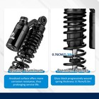 Aluminum 13 4  Black Reservoir Rear Shocks For Harley Dyna Switchback Fxdb Fxd